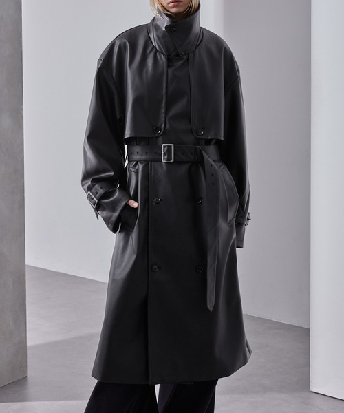 モードオーバー ハイネックトレンチコート（トレンチコート）｜Loose