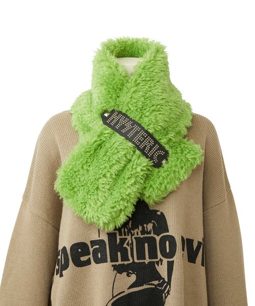 HYSTERIC GLAMOUR（ヒステリックグラマー）の「LOGO STUDS BELT ファー