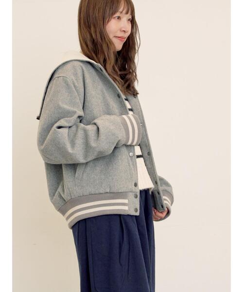 Samansa Mos2（サマンサ モスモス）の「ウール混セーラーカラー2WAY