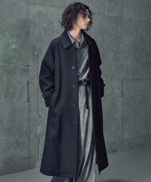 セール】Wool melton bal collar coat / ウールメルトンバルカラー