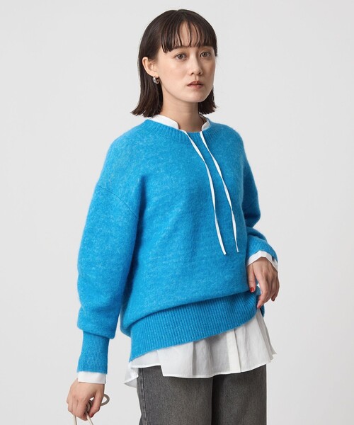 セール】アルパカブレンド クルーネック プルオーバー ニット（ニット