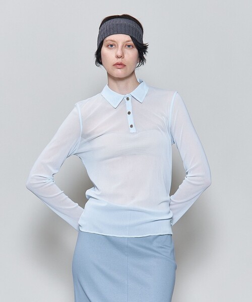 6（ロク）の「＜6(ROKU)＞ナイロン チュール シャツ プルオーバー（T