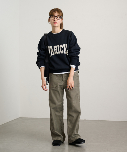 FRAMeWORK（フレームワーク）の「ムラバックサテンベイカーパンツ