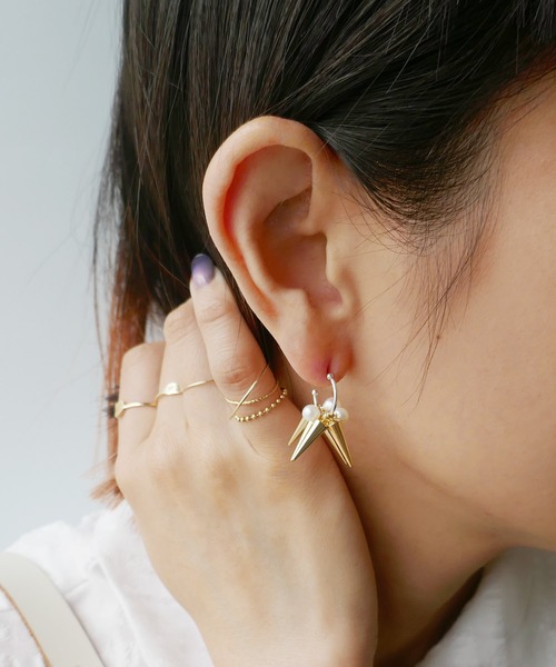 スタッズパールピアスM（ピアス（片耳用））｜e.m.（イーエム）の