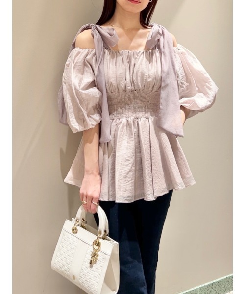 SNIDEL（スナイデル）の「【WEB限定カラーあり】ウエストシャーリング