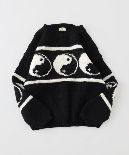 MacMahon Knitting Mills 】 +【Niche.】 Crew Neck Knit-Line YinYan