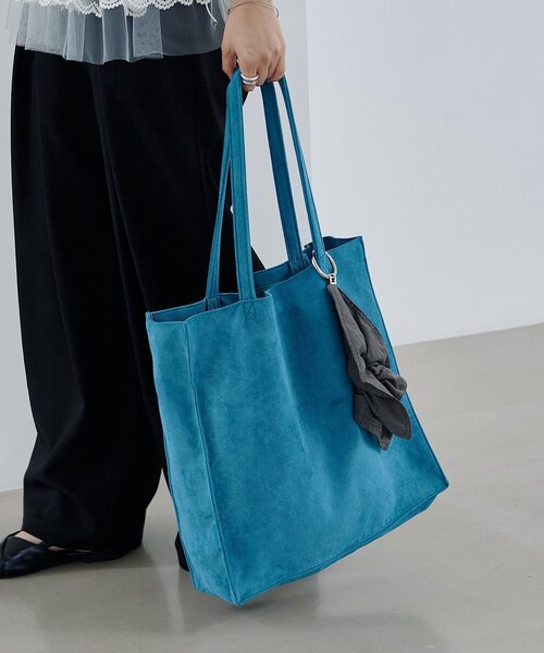 セール】【7色展開/A4サイズ】スエードトートバッグ（トートバッグ