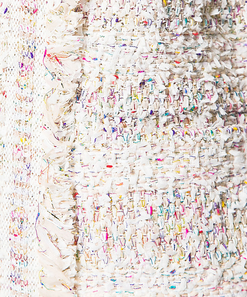 自由区（ジユウク）の「('15春)YONETOMIツイード ノーカラージャケット