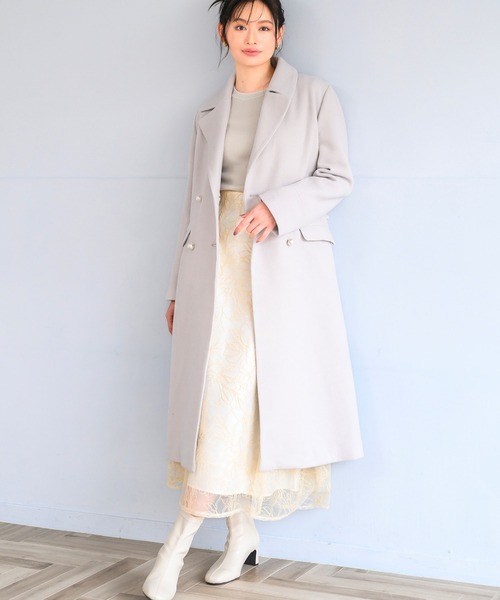 セール】パールボタンチェスターコート/MM448604（チェスターコート