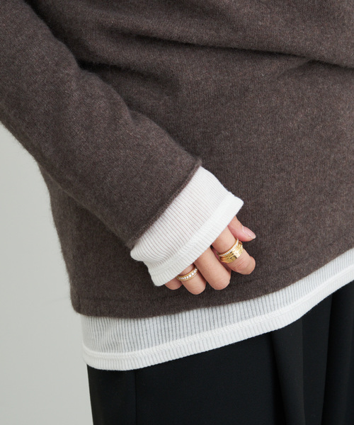 テレコ ロングスリーブ プルオーバー（Tシャツ/カットソー）｜Deuxieme