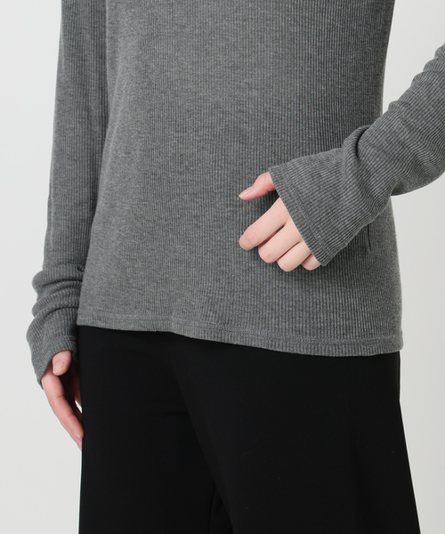 テレコ ロングスリーブ プルオーバー（Tシャツ/カットソー）｜Deuxieme