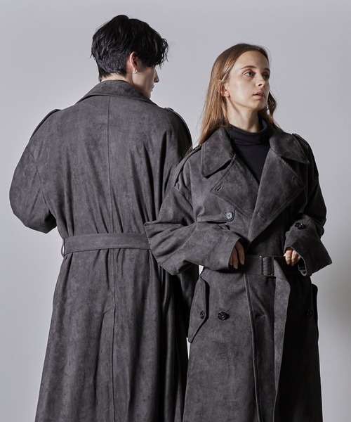 CLEL】Double Tech Fade Trench Coat/ダブルテックフェード トレンチ