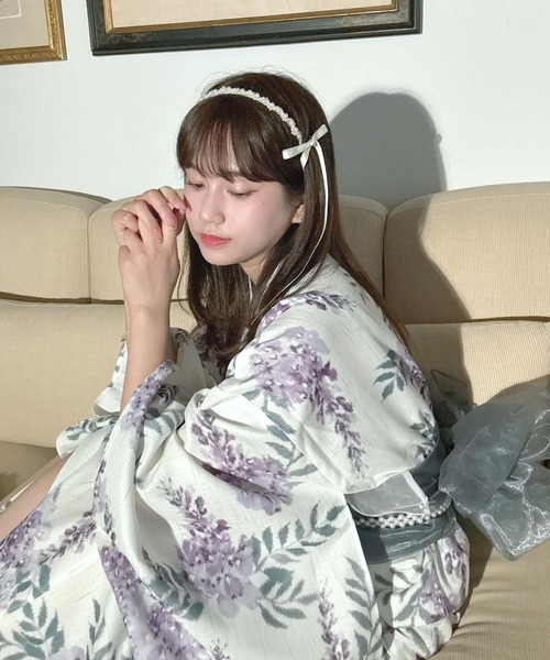 セール】◎花柄2wayセパレート浴衣 3点セット(キャミワンピース