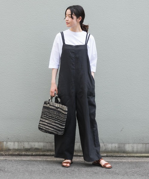 かぐれ（カグレ）の「リネンサロペット（サロペット/オーバーオール