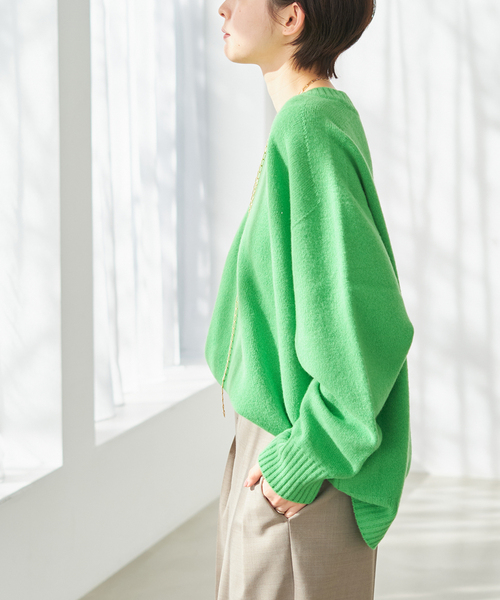 plage（プラージュ）の「《追加》ファインウールVネックプルオーバー