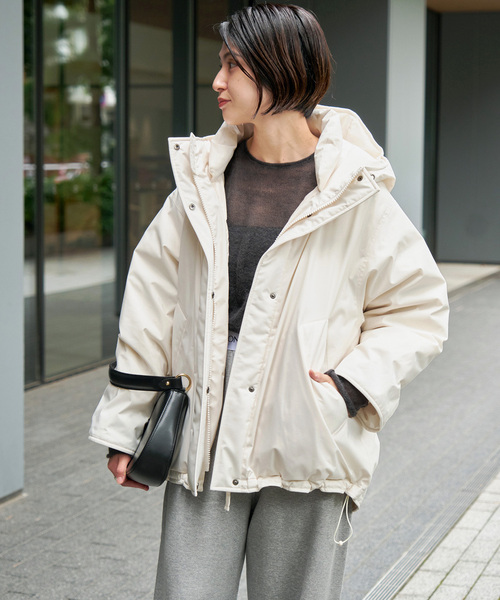 Spick & Span（スピックアンドスパン）の「撥水フーデッドダウンハーフ