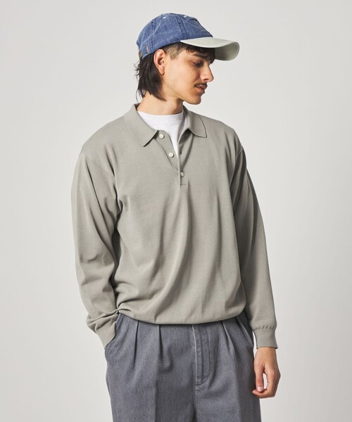 Steven Alan＞ ハイツイスト 3B ニットポロシャツ NARROW（ニット