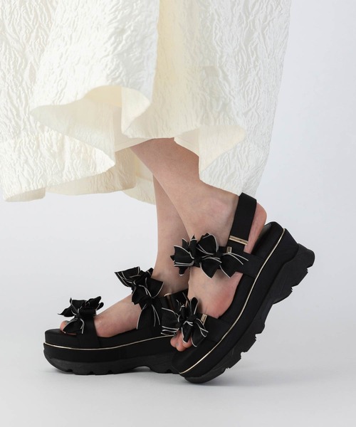 ミニリボン厚底スポ―ツサンダル（サンダル）｜RANDA（ランダ）の