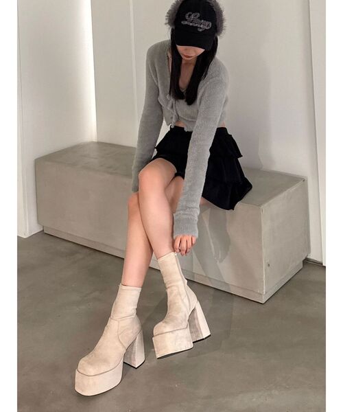 セール】バルキープランプショートフィットブーツ（ブーツ）｜EMODA