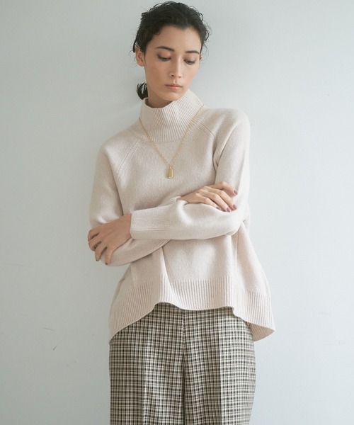 ANAYI（アナイ）の「ウールカシミヤテントライン プルオーバー（ニット