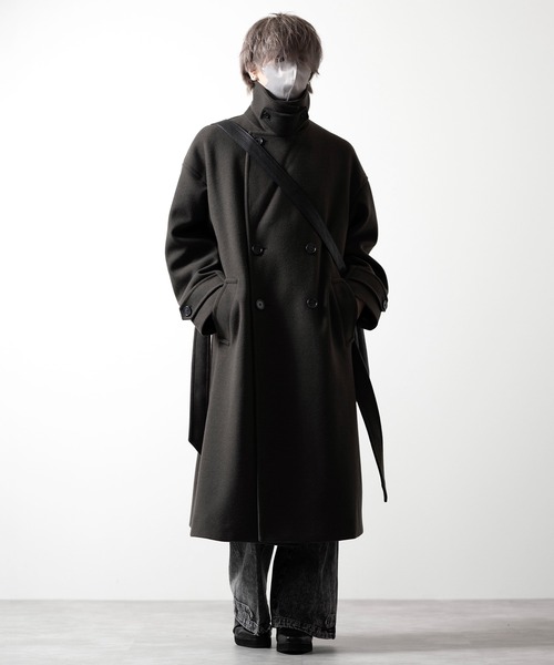 CLEL（クレイル）の「【CLEL】Tech Melton Loose Double Chester Court