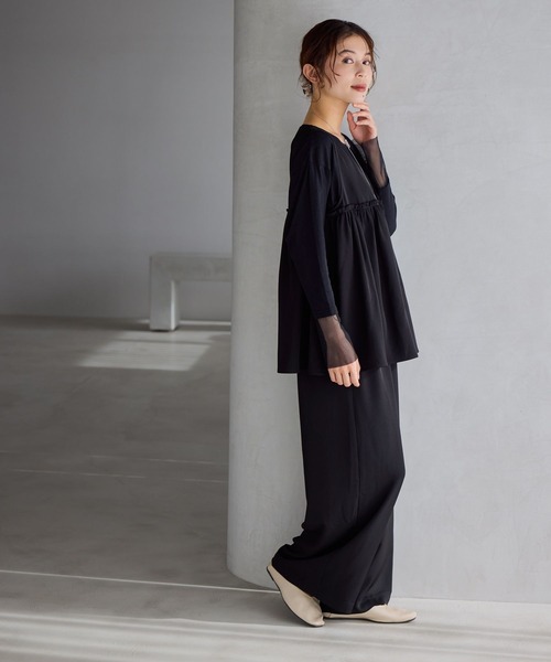 WEB限定】ペプラムオールインワン《オケージョン2026SS》（つなぎ