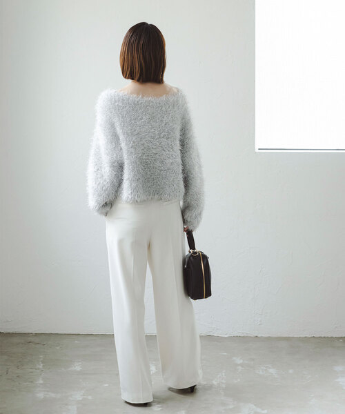 Noble（ノーブル）の「ラメフィルムヤーンニット（ニット/セーター