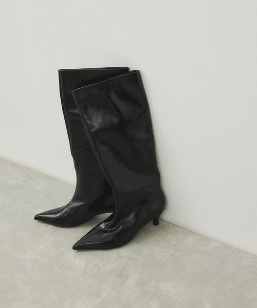 EMOELLE】レザーロングブーツ（ブーツ）｜ADAM ET ROPE'（アダムエロペ