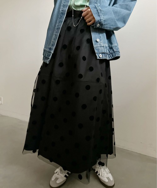 Ameri（アメリ）の「OTONA MUSE DOT TULLE SKIRT（スカート）」 - WEAR