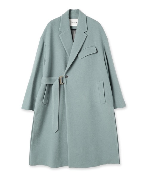 CULLNI（クルニ）の「22-AW-032 / Lamb Wool Melton Tie Locken Coat