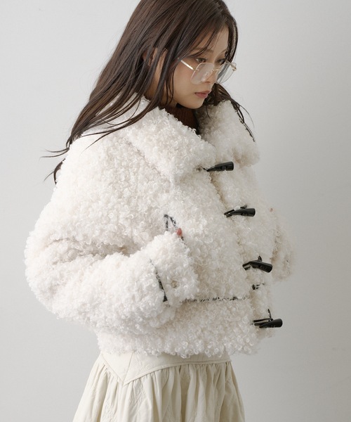 VIOLETTA（ヴィオレッタ）の「ボアショートコート（その他アウター