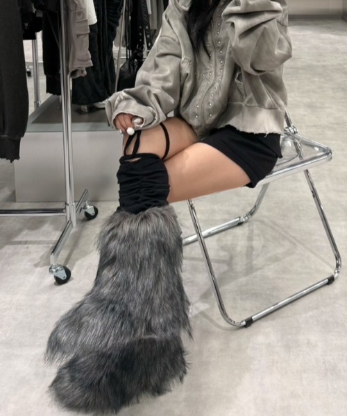 nmtc+】fur short boots / 【エヌエムティーシープラス】ファー