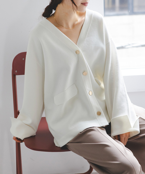 セール】接結ジャケットライクカーディガン（カーディガン/ボレロ