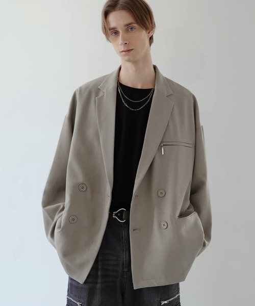 セール】【セットアップ可】TRダブルテーラードジャケット（テーラード