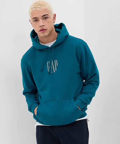 GAP（ギャップ）の「ヴィンテージソフト EST1969ロゴ パーカー(ユニ