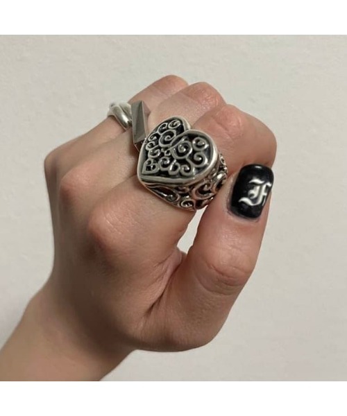 EXCLUSIVE】Tribal Heart Ring（リング）｜BILL WALL LEATHER（ビル