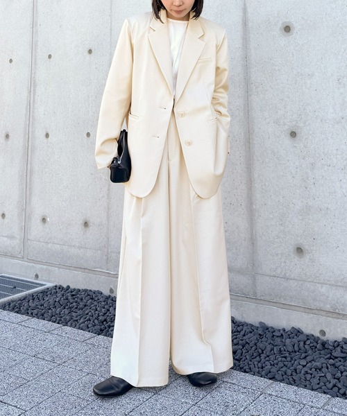 セール】センタープレスタックワイドスラックス【セットアップ対応