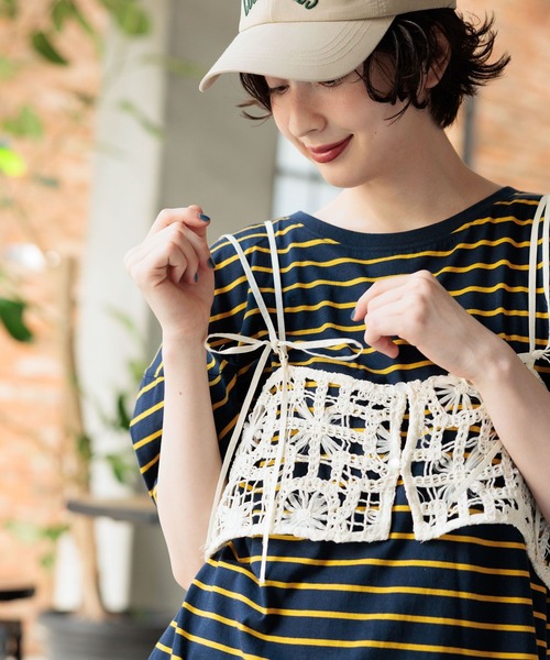 セール】2WAYフラワークラフトキャミソール（キャミソール）｜niko and