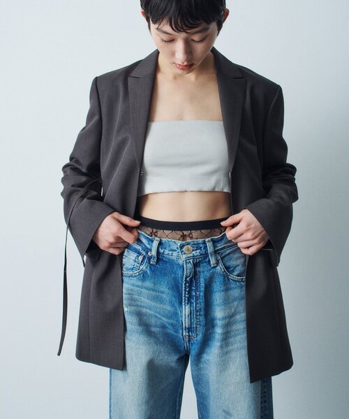 CODE A（コードエー）の「belted chic jacket（テーラードジャケット