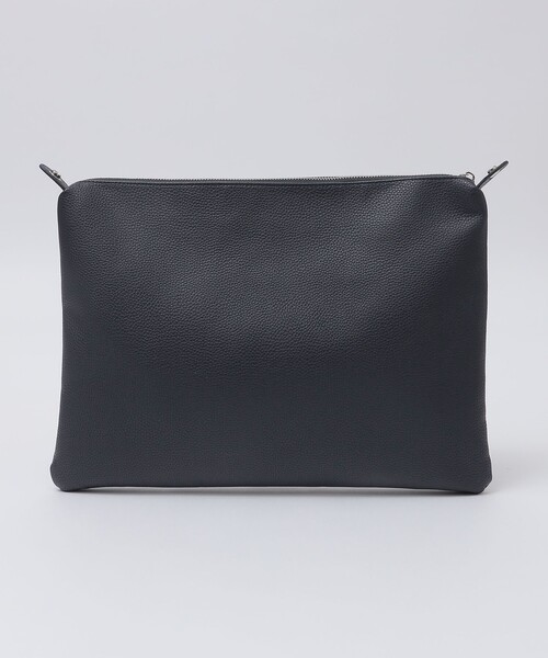 WEB限定】SHIPS: 合成皮革 ビズ トート バッグ (クラッチバッグ付き