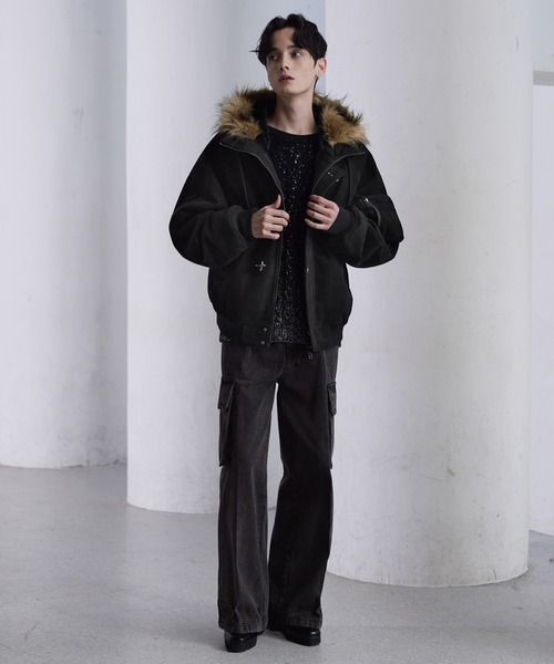 CLEL】Fireman Tech Fade N-2B Flight Jacket / ファイヤーマン テック