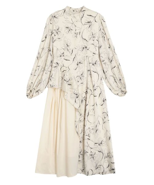 ELENDEEK（エレンディーク）の「サイドラッフルギャザーワンピース