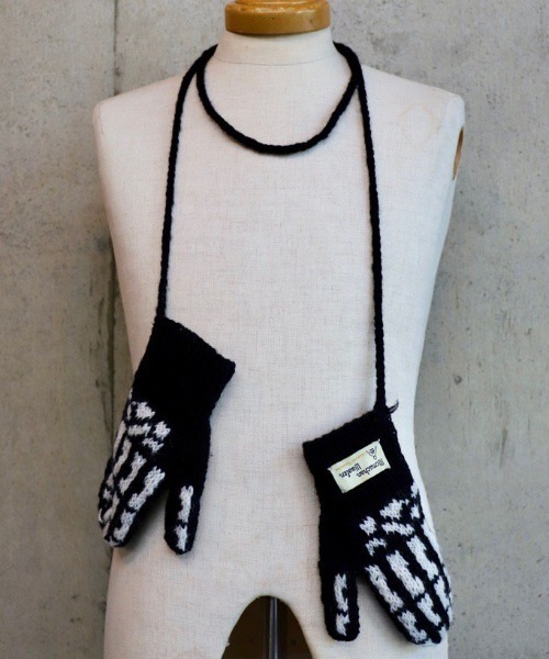 乱痴気（ランチキ）の「【MacMahon Knitting MillsKnit】 Gloves-Bone