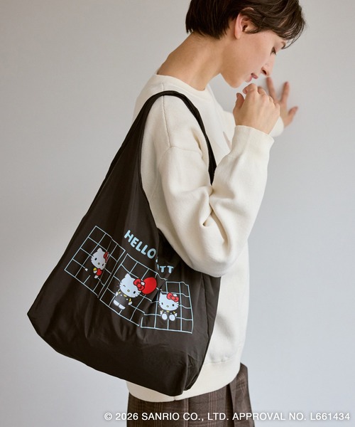 ROPE' PICNIC×ハローキティ】折りたたみエコバッグ（エコバッグ/サブ