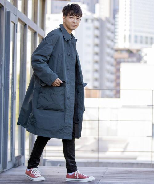 coen（コーエン）の「【2点セット】ステンカラーコート＆ボアライナー2
