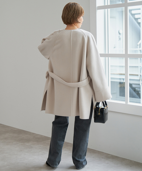 Spick & Span（スピックアンドスパン）の「110sリバーポンチョ風コート