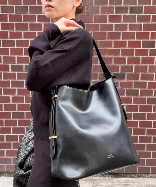 DRAW（ドロー）の「DRAW(ドロー) /ベルテッド バケット バッグ ラージ