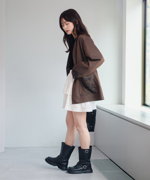 Kastane（カスタネ）の「【セットアップ対応/裏地なし】フレンチツイル