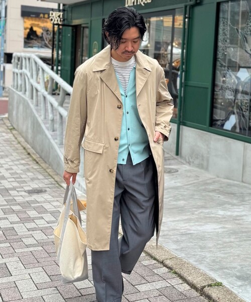 ビジカジ対応》【ダントツ撥水】ステンカラーコート 26SS