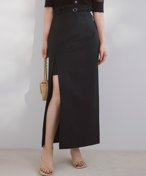 anuans（アニュアンス）の「レイヤードスリットスカート（スカート